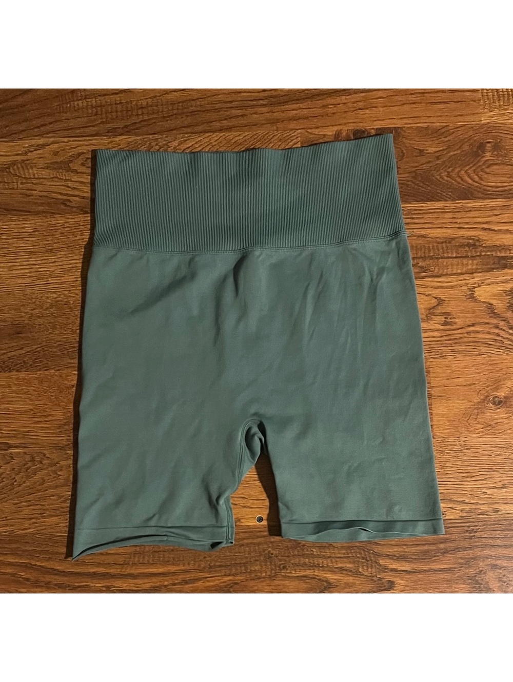 Victoria's Secret Pink High Waist Green Bike Shorts Large